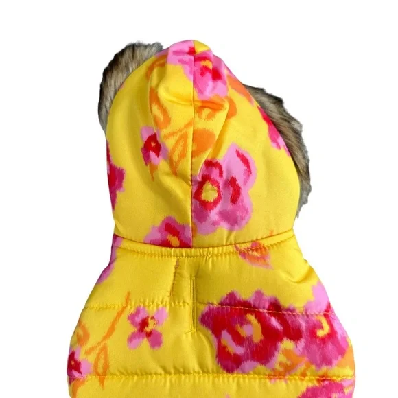 Isaac Mizrahi Floral Printed Dog Coat Size XS - Picture 6 of 8